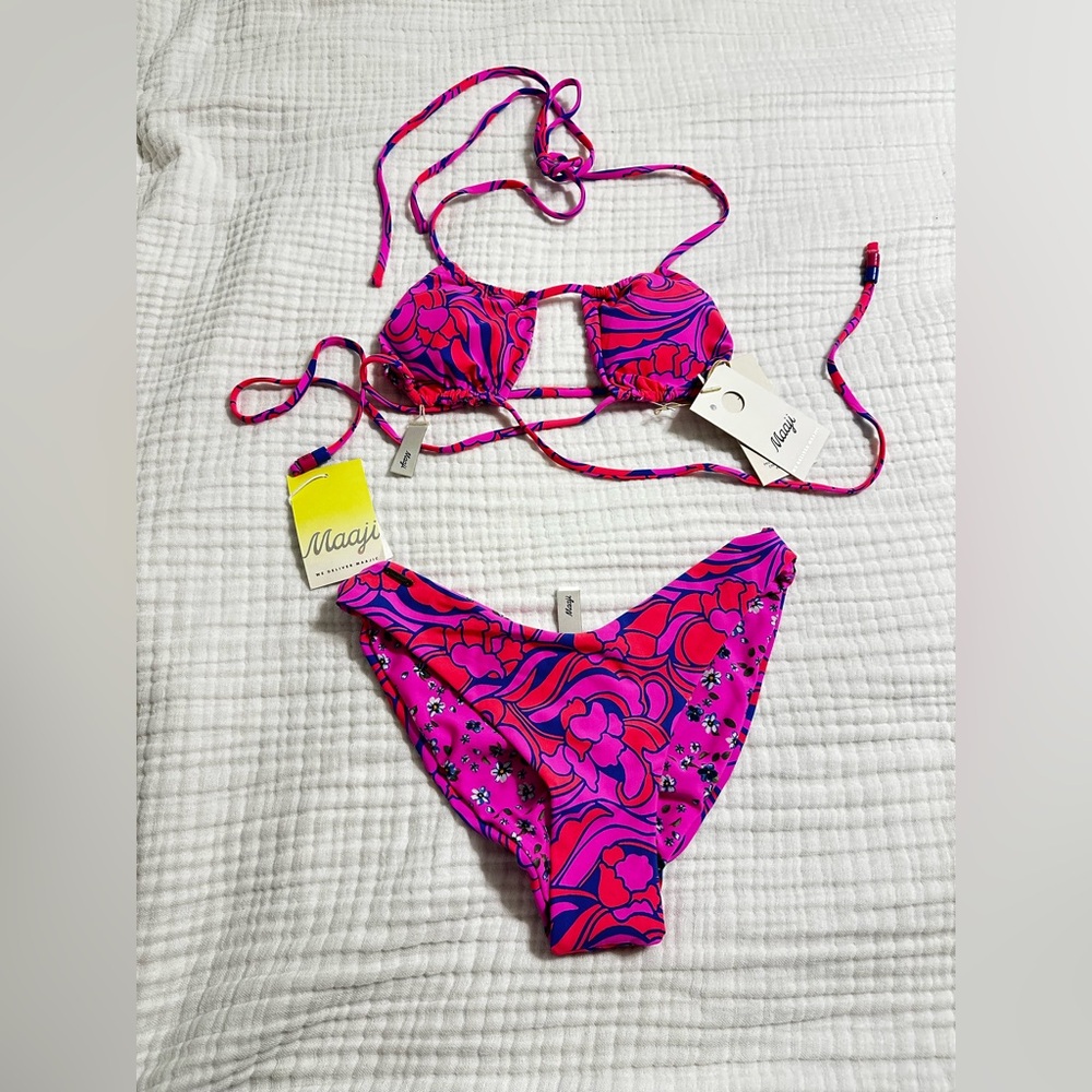 Maaji Floral Bikini Set Size S
